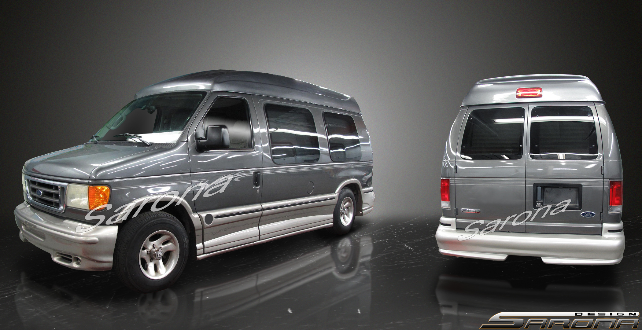 Custom Ford Econoline Van  All Styles Body Kit (1992 - 1997) - $1350.00 (Part #FD-027-KT)